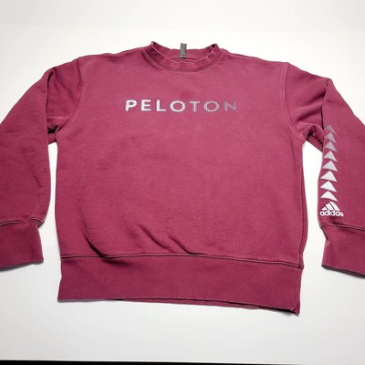Adidas Peloton Mens Crewneck Pullover Sweatshirt Maroon Burgundy