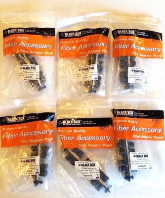 JPM460B Black Box ST Fiber Adapter Panel, High Density (6) ST Duplex - LOT OF 10