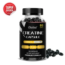Creatine Capsules Monohydrate | Recovery and Muscle Growth | 120 Caps