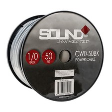 SoundBox CW0-50BK, 0 Gauge 50' CCA Amplifier Power / Ground Amp Wire Spool