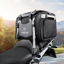 58L Luggage Tail Bag Tour Rear Seat Pack For Touring Cruiser Motorcycle