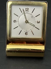 Vintage LeCoultre 8-Day Travel Alarm Clock G3D