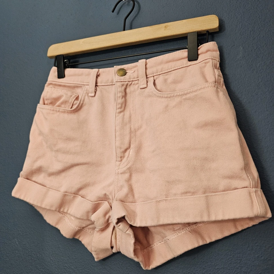 Pantalones cortos de mezclilla American Apparel rosa rubor talla 26 Foto 2 de 4