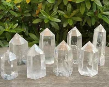 Premium Clear Quartz Points, Standing Polished Clear Quartz Point, Pick a Weight