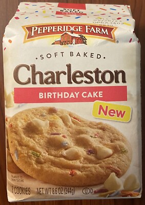 Pepperidge Farm Soft Baked Charleston BIRTHDAY CAKE Cookies 8.6 oz Bag - NEW
