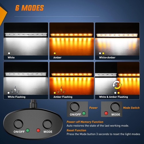 Nilight 26 Inch 540W LED Light Bar Triple Row Flood Spot Combo Driving Lights - 第 19/58 張圖片