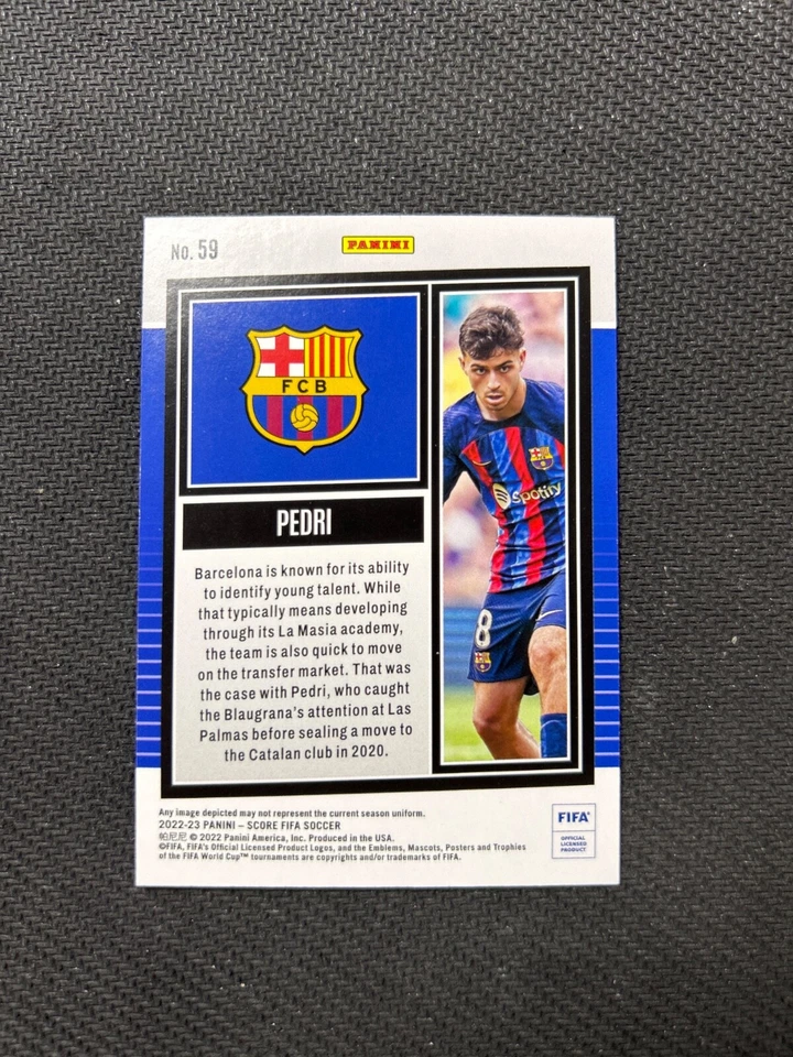 Pedri 2022-23 Score FIFA Soccer #59 Silver Lava 09/25 FC Barcelona - Image 2 of 3