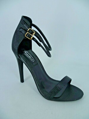 No Doubt Damen Sandalen schwarz Eidechse Absatz UK 7 EU 40 LN46 41