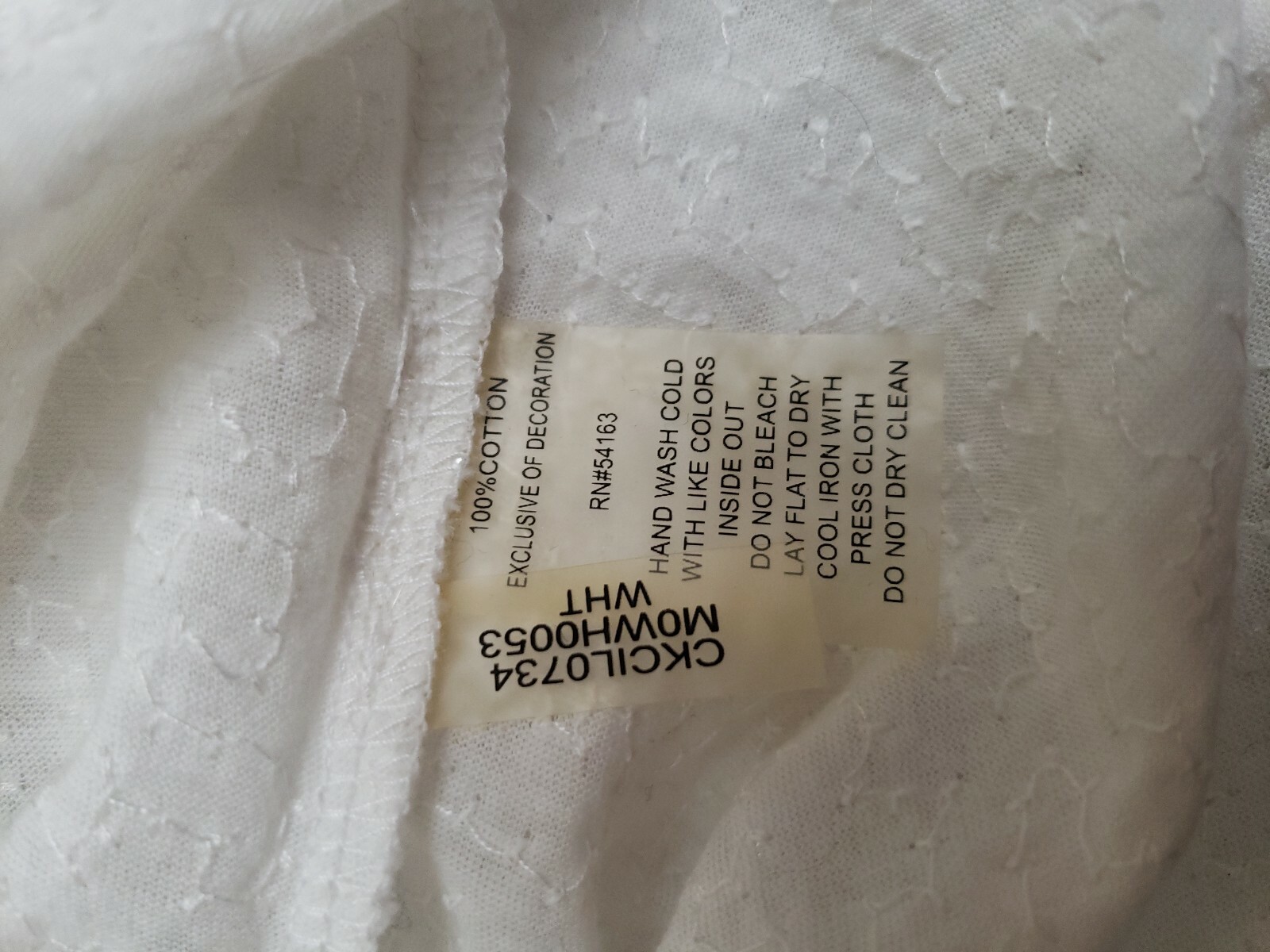 Calvin Klein White Short Sleeve Sequined Stretch Women's Top Blouse XS NWT #C thumbnail 8