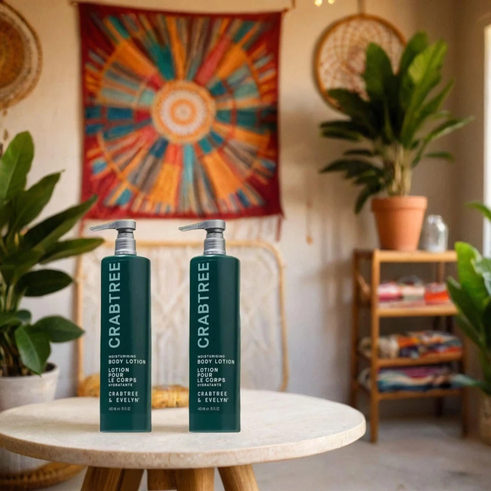 2 x Crabtree & Evelyn Moisturizing Body Lotion 15fl. [443ML] NEW! - Image 2 of 4