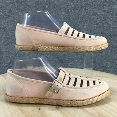 Keds Shoes Womens Casual Espadrille Loafer Flat WF-6098M Pink Fabric  Comfort