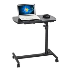 Home Office Laptop Desk Rolling Adjustable Portable Table Computer Mobile Stand