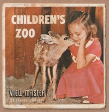 Complete set of three View-Master reels Children  s Zoo San Diego 1958