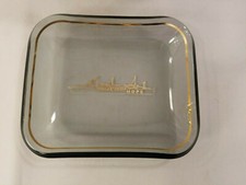 SS HOPE hospital ship souvenir glass dish wit...
