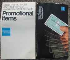 1980's Two American Express Card Procedure & Promo Booklets for Business Owners