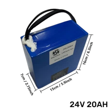 24V 20Ah Lithium-ion Li-ion Ebike Battery Electric Bicycle Wheelchairs Vehicle