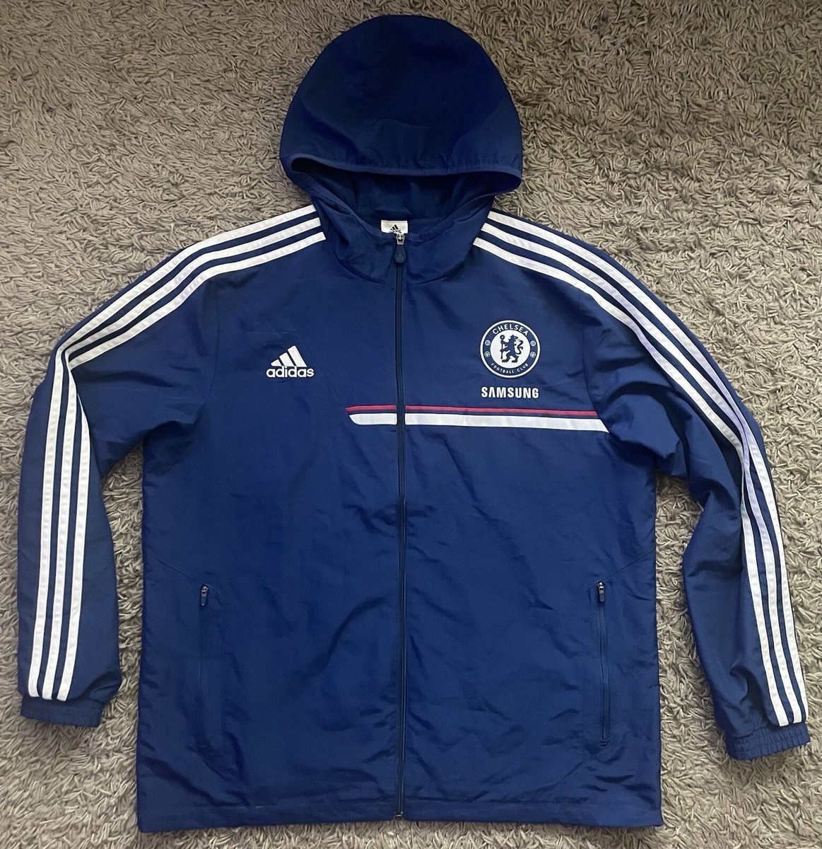 Adidas Chelsea FC 2013-14 Presentation Hooded Jacket Size