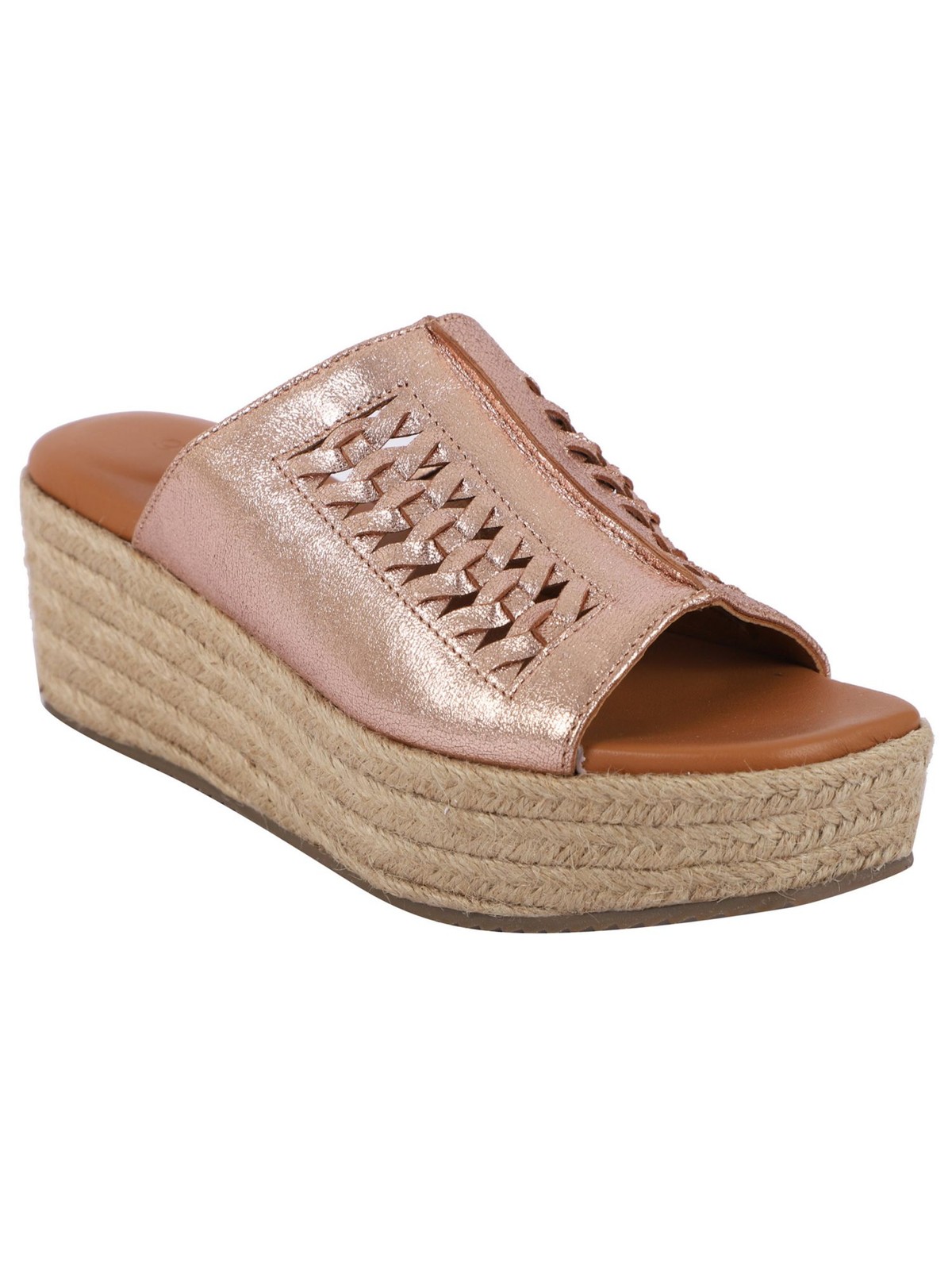 GENTLE SOULS KENNETH COLE Womens Pink Silvana Wedge Heeled Mules Shoes 7.5