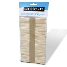 Economy Craft Sticks, Wood 100 Piece, Perfect Wooden Craft Sticks
