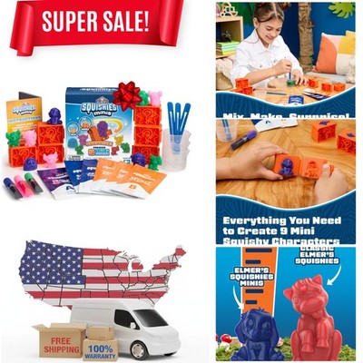 Elmer's Squishies Minis: Make 9 Mini Characters for Stress Relief & Sensory Play
