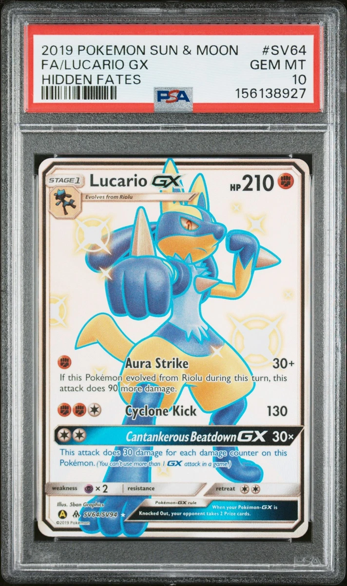 lucario graded card Titan Cards Lucario V 027/073 PSA 10 Gem Mint Graded Pokemon Card  (Champions Path) Toploader : Amazon.co.uk: Toys & Games