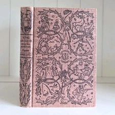 King Arthur And His Knights By Sidney Lanier Vintage Children's Nice Pink Cover