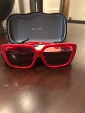 Gucci Oversized Red Sunglasses for Women for sale | eBay display picture 1