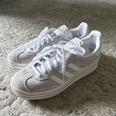 adidas Gazelle Bold Shoes Women's Sneakers Cloud White Core White SHI035004 2024