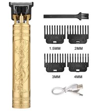 Vintage Hair Clipper Cordless Trimmer Portable USB Fast Charging Hair Cutting Ma
