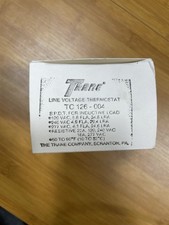 Brand New Vintage Trane Line Voltage Spdt Thermostat Tc 126-004 Mcm Nos