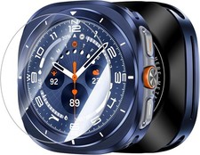 Metal Case with Screen Protector for Galaxy Watch Ultra 47mm   360  Rugged Bumpe