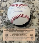 (8) Autographed Baseballs and (1) Autographed  8x10 Canvas