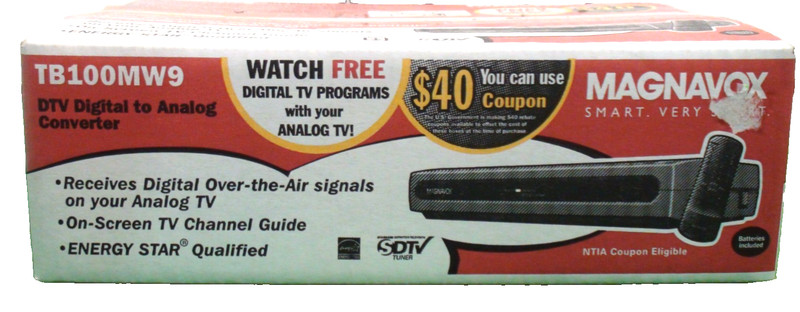 Maganavox DTV Digital to analog converter air television w remote