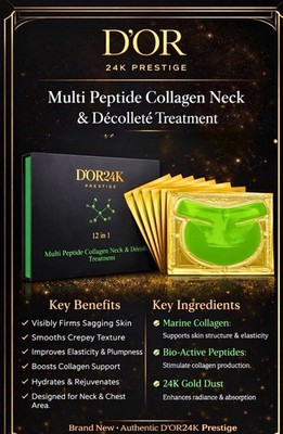 2 Boxes Multi Peptide Collagen Neck & Décolleté Treatment Bundle