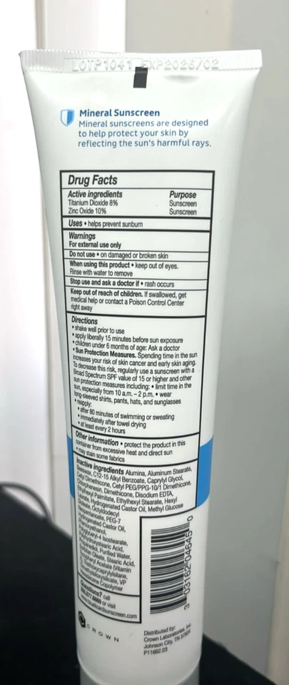 Blue Lizard Sensitive Sunscreen SPF 50+ (10 oz )  Mineral Lotion UVA/UVB -2 pack - Image 2 of 2