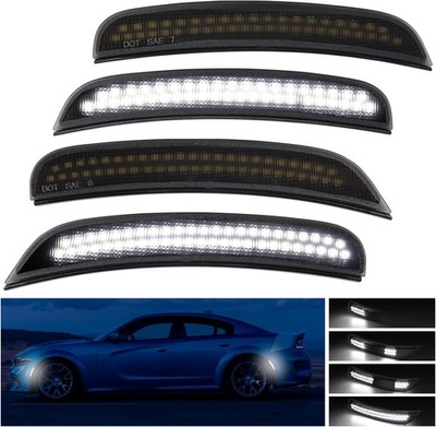 Dynamic White LED Side Marker Lights for Dodge Charger 2015 