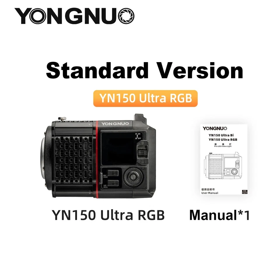 YONGNUO YN150 Ultra RGB Bi-Color LED Video Light Outdoor Fill Light Bowens Mount - Image 3 of 4