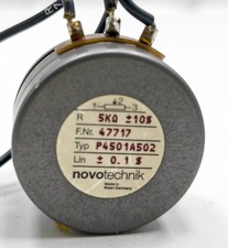 NOVOTECHNIK TYPE: P4501A502 POTENTIOMETER. R: 5K0 ±10%. F.Nr.47717 .Lin ± 0.18