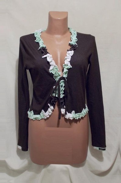 Women Moschino Jeans Sweater Brown Nylon 38 / M /