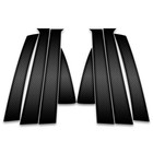 8pc Carbon Fiber Pillar Post Trim fits 2009-2011 Chevrolet Aveo Hatchback