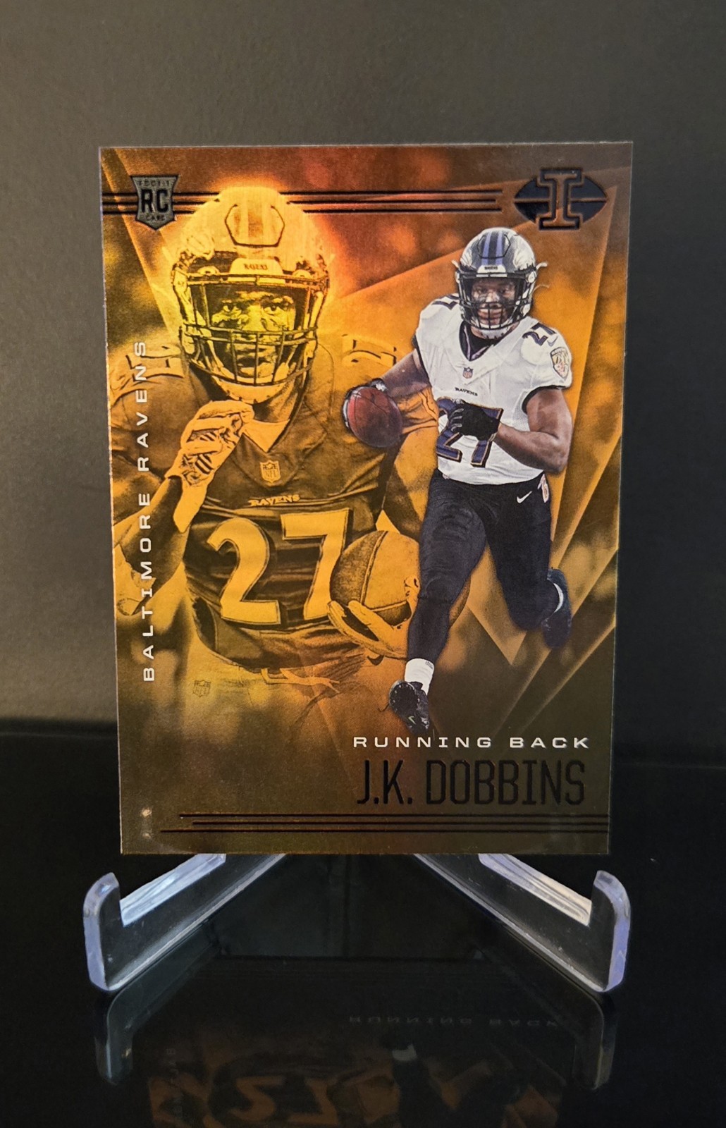 J.K. DOBBINS RC 🔥 SP 2020 Panini Illusions Orange Rookie Card Variation No. 13