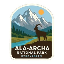 Ala-Archa Kyrgyzstan Iron On Heat Transfer Vinyl HTV World National Parks