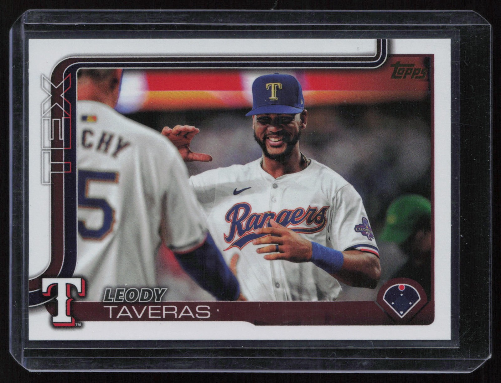 2025 Topps #50 Leody Taveras Golden Mirror Variation