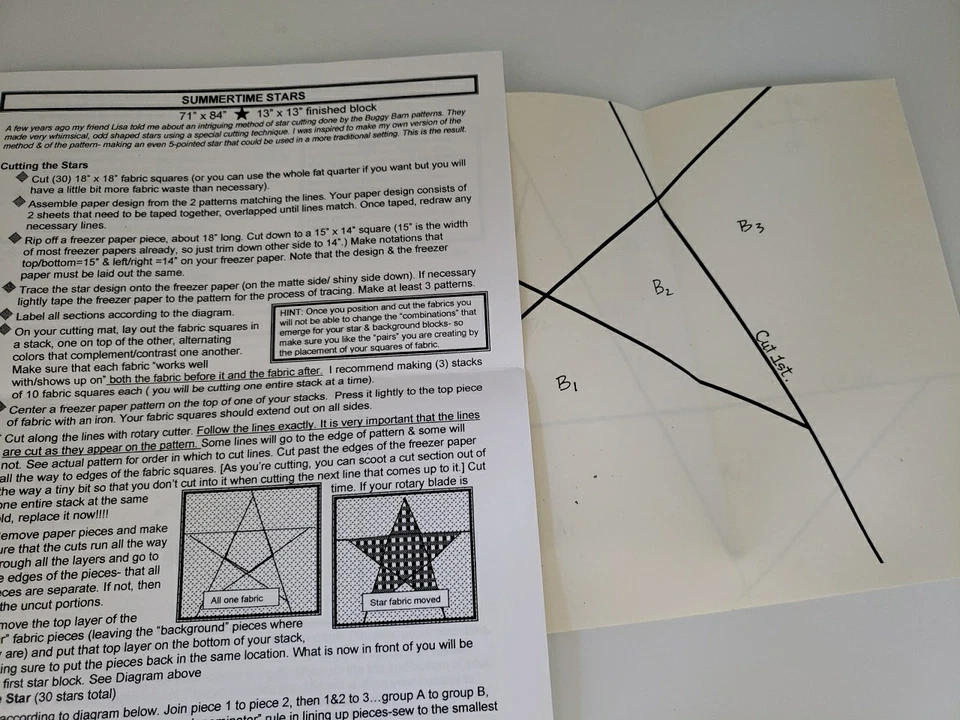 Fig Tree Quilts ~ SUMMERTIME STARS #106 - 84" x 71" Quilt - BRAND NEW - Image 3 of 3