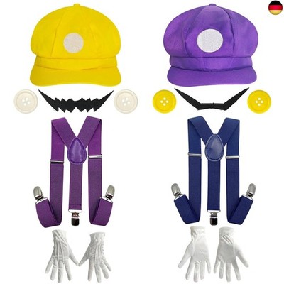 Super Brothers Kostüm Zubehör, Super Bros Cosplay Faschingkostüme Hut Sc