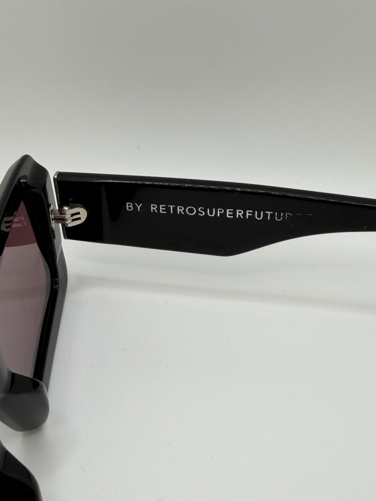 Retrosuperfuture Akila Black Rectangle Sunglasses… - image 3