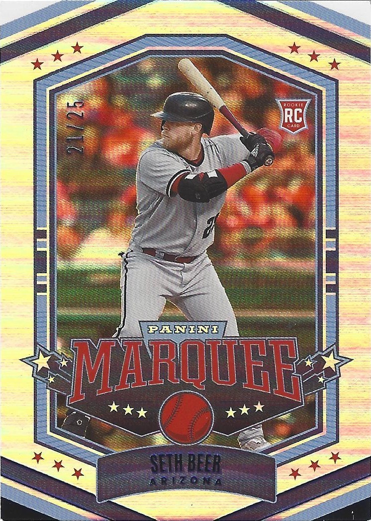 2022 Panini Chronicles Marquee Purple #12 Seth Beer #/25