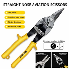 Professional 1Pcs Aviation Tin Snips Straight Cut Shears Metal Sheet Cutters