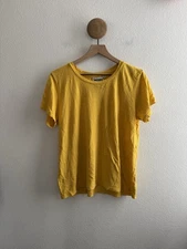 Jungmaven Yellow Hemp Cotton Tshirt Size Small