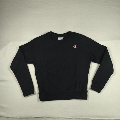 Champion Reverse Weave Pullover Damen Größe S schwarz